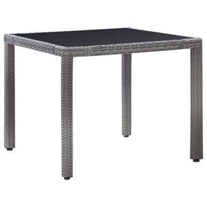Set da pranzo in 5 pezzi con Patio in Rattan in grigio elegante collezione di mobili da esterno - Product Image 2