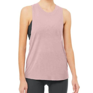 Camiseta sin Mangas Rosa, Transpirable, de Secado Rápido, Ajustada, para Mujer, para Gimnasio, Yoga, Uso Casual - Product Image 5