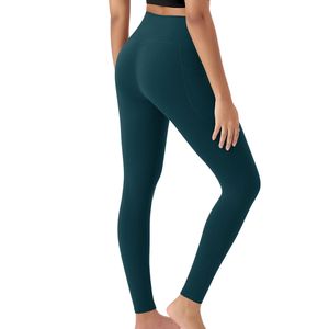 Custom Wholesale High Waist Women Workout Yoga Leggings Stretch Fitness Running Gym Activewear <b>Pants</b> With Pocket - Product Image 5