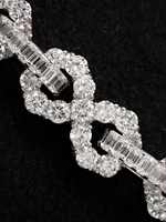 Pulsera Unisex Luxira Jewels de Plata 925 con Moissanita, Estilo Cubano Hiphop, Corte Brillante, Baño de Rodio, Eslabones Helados, para Boda, Fiesta, Hindú