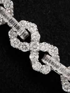 Luxira Jewels 925 Silver Moissanite Cuban Hip Hop Unisex <b>Bracelet</b> Round Brilliant Cut Rhodium Plated Iced Link for Wedding Party - Product Image 1