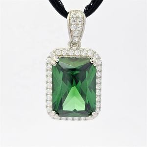 สร้อยคอจี้เพทายสีทองสีขาวแฟชั่นคลาสสิก10อันดับแรกของผู้หญิงจี้คุณภาพสูงสวมใส่ทุกวันจี้ดีโรเดียมสีเงิน - Product Image 2