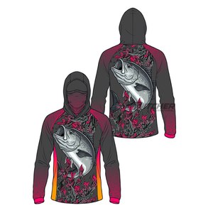 Camisa de Pesca con Capucha, Transpirable e Impermeable, con Protección Facial Anti-UV 50+, de Secado Rápido, para Pesca en Barco - Product Image 2