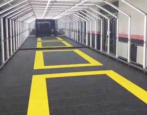 Dalles de sol modulaires en PVC pour garage et entrepôt, à emboîtement, pour sols en grille de garage - Product Image 4