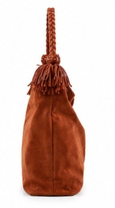 Bolso Tote de Gamuza Premium para Mujer, Estilo Vintage, con Asa Trenzada y Borlas, Gran Capacidad, Étnico y Moderno - Product Image 3
