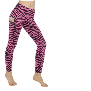 Ladies High Waist Stretch Calf-Length Eco-Friendly Gym Running Yoga Tights Leopard Print Zebra <b>Pattern</b> Fitness Workout <b>Leggings</b> - Product Image 5