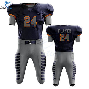 Men American Football Team Uniform Custom Football Jersey Pants Set Short Sublimation Printing Custom Team Name Logo Breathable - Product Image 3