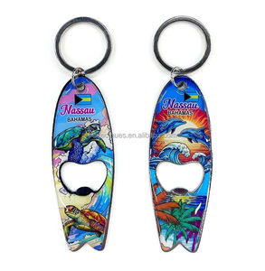 พวงกุญแจเปิดขวดโลหะสีสันสดใส ดีไซน์ธีมมหาสมุทร ของที่ระลึกบาฮามาส - Product Image 2
