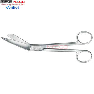 Tijeras para Vendajes de Acero Inoxidable de 7.5 Pulgadas, Clásicas para Primeros Auxilios, Perforaciones Corporales, Aplicación de Cintas y Apósitos, Resistentes al Óxido, Punta Redonda - Product Image 2