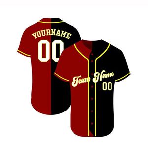 เสื้อเบสบอลระบายอากาศสำหรับผู้ชายและผู้หญิง ขายส่ง ปรับแต่งโลโก้ พิมพ์ลายแบบซับลิเมชั่น สวมใส่สบายสำหรับผู้ใหญ่ - Product Image 1