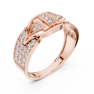 Anillo de Compromiso VBR JEWELS para Mujer, Oro Sólido de 18K, Diamante Cultivado en Laboratorio con Corte Brillante, Certificado IGI, Bañado en Rodio, Lujoso, 6g, Blanco D - Product Image 6