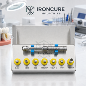 Kit professionnel de 8 clés dynamométriques universelles pour implants dentaires, multi-embouts, 0.050 0.048 SCS UniGrip Square Slot Adap - Product Image 4