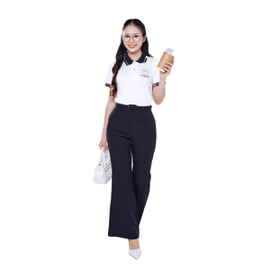 Conjunto de Uniforme para Cafetería y Restaurante, Tejido en Poliéster Resistente, Unisex, Camisa Polo y Delantal, Personalizable, Ropa de Trabajo para Personal de Panadería - Product Image 2