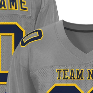 Maillot de football américain à manches courtes, respirant, séchage rapide, 100% polyester, prix de gros - Product Image 2