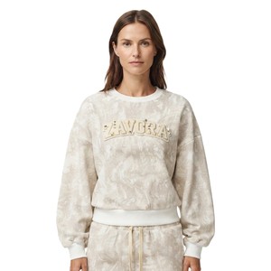 Sweat-shirts tendance personnalisés pour femmes à imprimé marbré avec appliqué brodé, ensemble de vêtements de détente en molleton de coton premium, sweats à capuche tie-dye - Product Image 1
