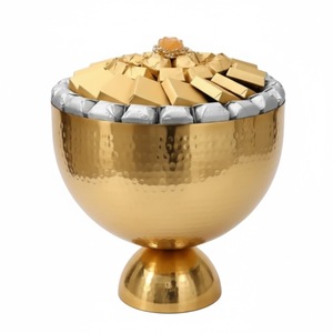 Ensemble de bols à chocolat en aluminium moderne, qualité supérieure, bol à chocolat décoratif en métal, prix d'usine, accessoires pour chocolats - Product Image 3
