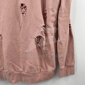 เสื้อฮู้ดดี้ผู้หญิงพรีเมียม ดีไซน์ขาดๆ แต่งดีเทลเย็บอย่างทนทาน เนื้อผ้าบางเบา เหมาะสำหรับสไตล์ลำลองทันสมัย - Product Image 6