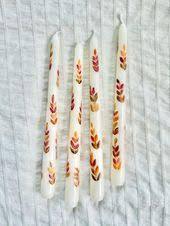 ชุดเทียนแท่งพาราฟินและถั่วเหลืองทำมือสำหรับฤดูใบไม้ร่วง จำนวน 4 ชิ้น สำหรับคริสต์มาส อีสเตอร์ งานเฉลิมฉลองในฤดูหนาว - Product Image 3