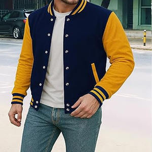 Chaqueta Varsity para Hombre, Tallas Grandes, Chaqueta Deportiva con Letras Bordadas de Alta Calidad - Product Image 2