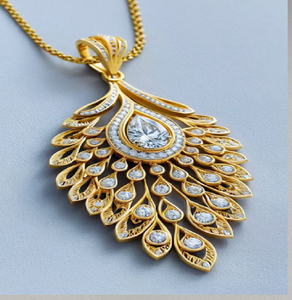 หัวใจทองคำวินเทจที่ประณีตประณับด้วยวงแหวนคริสตัลที่เปล่งประกาย เสน่ห์แห่งงานฝีมือแท้ๆ พร้อมจำหน่ายในราคาขายส่ง - Product Image 3