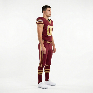 Uniforme de football américain Flex Fit en maille avec sublimation, service OEM ODM, vêtements de tournoi pour hommes, femmes et jeunes, service de logo personnalisé 54 - Product Image 3