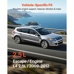 Kit di Montaggio Motore e Trasmissione per Ford Escape 2.5L L4 2009-2012, Set di 4 Pezzi Sostitutivi OE #   Supporti Motore Compatibili - Product Image 4