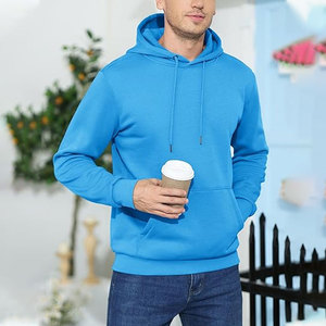 Sweat à capuche décontracté d'hiver en molleton 100 % coton, style vintage délavé, avec logo personnalisé sur le devant, coupe classique - Product Image 5