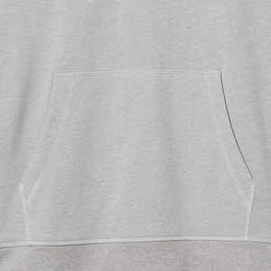 <b>Men's</b> Gray Hooded Sweatshirt Regular Fit Cotton French Terry Casual <b>Pullover</b> With Pocket Autumn Wear - Product Image 5
