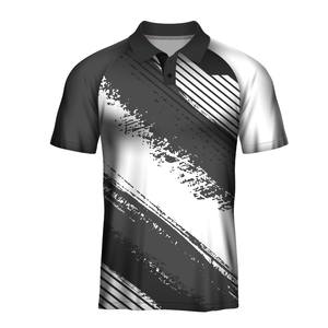 เสื้อโปโลผู้ชายแบบสั่งทำพิเศษ OEM ผ้าโพลีเอสเตอร์ 100% น้ำหนัก 180 กรัม แบบถัก พิมพ์ลาย แขนสั้น สวมใส่สบาย เหมาะสำหรับกอล์ฟ หรือเป็นเสื้อยูนิฟอร์ม - Product Image 5