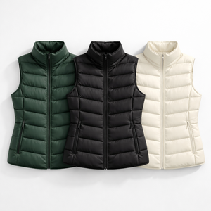 Chaleco Acolchado Personalizado para Mujer con Cuello Alto - Diseño OEM, Venta al Por Mayor Directa de Fábrica - Product Image 5
