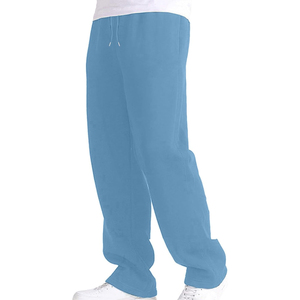 Men's Sporty Casual Baggy Loose Fit Wide Leg <b>Trousers</b> <b>Elastic</b> <b>Waist</b> Acid Wash Polyester/Cotton Lightweight Breathable - Product Image 3