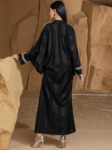 AN12250 Elegant Chiffon Flowy Modest <b>Abaya</b> for Autumn Casual Style for <b>Wedding</b> Receptions and Formal Parties - Product Image 2