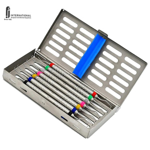 F.J. INTERNATIONAL - Juego de 7 Curetas Dentales Manuales Gracey, Instrumentos Periodontales de Acero Inoxidable en Caja, Certificación CE, ¡Oferta! - Product Image 5