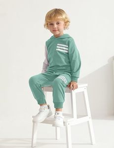 Ensemble de survêtements pour enfants en gros, collection printemps |   Sweat-shirt et pantalon à col rond pour enfants, ensemble de survêtement en coton pour le printemps |   Sweat-shirt décontracté - Product Image 3