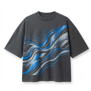 เสื้อยืดโอเวอร์ไซส์ใส่สบายสำหรับผู้ชาย วัสดุนุ่ม น้ำหนักเบา ทรงหลวมทันสมัย เหมาะสำหรับสวมใส่ลำลองและแฟชั่นในเมือง - Product Image 1