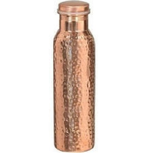 Copper Modern Water Bottle with <b>Straw</b> Disposable High Quality 200mL From India - Product Image 2