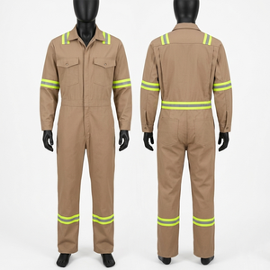Combinaison de sécurité haute visibilité respirante et personnalisable pour les travailleurs de la construction routière et des services publics - Product Image 4