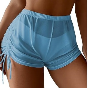 Shorts Deportivos Ajustados de Malla para Mujer, Sexy, para Playa, Casuales, de Verano, con Cintura Elástica, Transpirables - Product Image 3