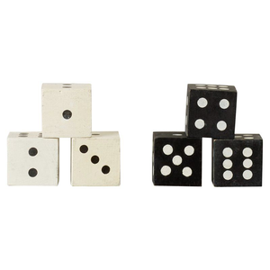 Dados de juego rústicos auténticos hechos a mano - Cubo tradicional de 6 caras de hueso y cuerno de búfalo por PERFECT ENTERPRISES - Product Image 3