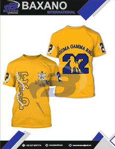 Camiseta de la Hermandad Sigma Gamma Rho, Camiseta Amarilla de Algodón con Letras Griegas SGR, Ropa de Hermandad Universitaria, Camiseta Personalizada con Cualquier Diseño - Product Image 4