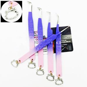 Nouvelle pince à épiler Kitty Charms emballage en acier inoxydable Kitty Extension de cils pince à épiler durable vison charme pince à épiler - Product Image 5