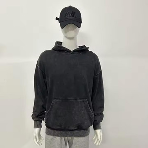 Hot premium quality Acid Wash Hoodie Custom High Quality Fleece high Quality Street Wear premium customized Hoodie <b>sweatshirt</b> - Product Image 1