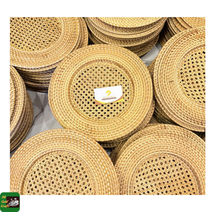 Rattan Charger Plate Handmade Rattan <b>Placemat</b> for Dining Table Decoration Natural Material Vietnam Wedding Hotel Use - Product Image 6