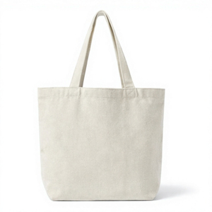 Sac de plage en toile tendance avec motif lettres, beige moyen, réutilisable, prix promotionnel de gros COTTON FIELD - Product Image 2
