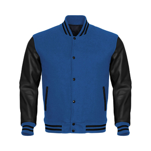 <b>Mens</b> Fashion Varsity <b>Jacket</b> Genuine Cowhide <b>Leather</b> Causal Slim Fit Bomber <b>Jackets</b> Winter <b>Mens</b> Baseball <b>Jacket</b> - Product Image 1