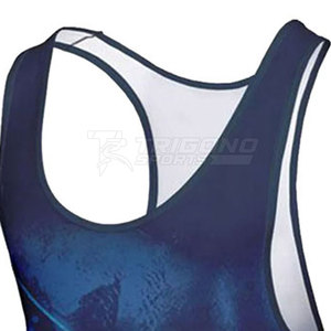 Singlet de performance pour homme en sublimation – Spandex/Polyester, écologique, séchage rapide, design graphique personnalisé, coupe confortable TRIGONO - Product Image 5