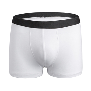Calzoncillos bóxer de cintura alta para hombre, de algodón y elastano, tejido transpirable, ecológico, corte deportivo - Product Image 1