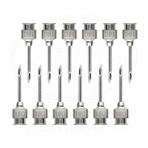 เข็มฉีดยาสัตว์ สแตนเลส แบบล็อค Luer ขนาด 16G x 1/2 นิ้ว บรรจุกล่อง เข็มฉีดยาใต้ผิวหนัง สำหรับปศุสัตว์และสัตว์ปีก - Product Image 2