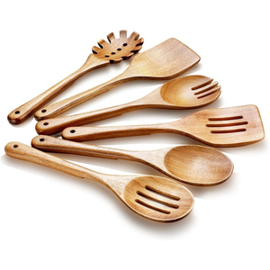 Attractive Design Wooden Cooking Utensils Set Handcrafted Non-Stick Wooden Spoons And Spatulas Eco-Friendly Kitchen Cookware - Product Image 3