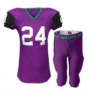 Uniforme de football américain personnalisé avec logo, léger, 100 % polyester, vêtements de sport, ensemble d'uniformes de football américain - Product Image 3